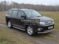 Пороги с площадкой 60,3 мм Toyota Highlander 2010